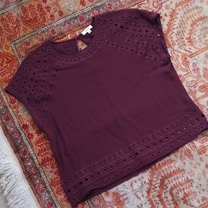 Wilfred for Aritzia Crop with eyelet detail